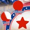 45 Pcs Wooden Stars Decorations 4th of July Patriotic Star Ornaments for Table Decor